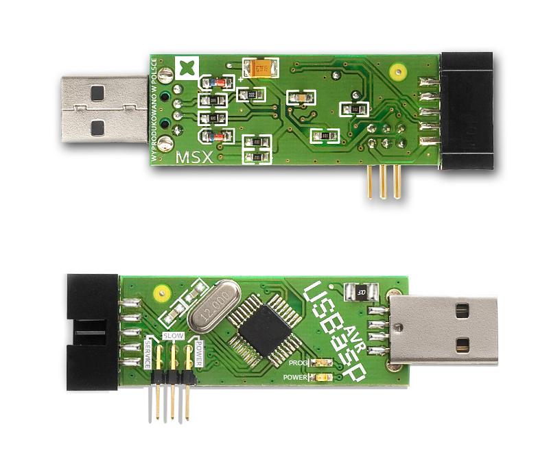 Programowanie mikrokontrolerów mikroprocesorów - programator USBasp